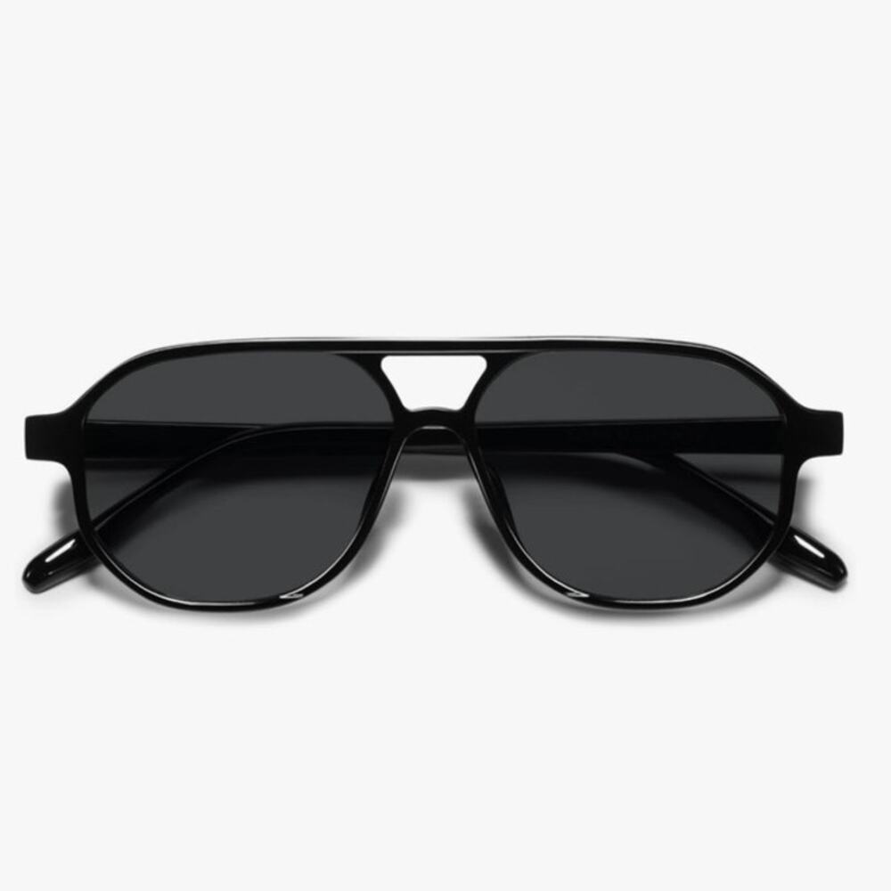 NWT Sumata Black Plastic Sunglasses UV 400 Protection Lenses Unisex
